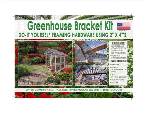 metal greenhouse bracket kit|2x4 greenhouse bracket kit.